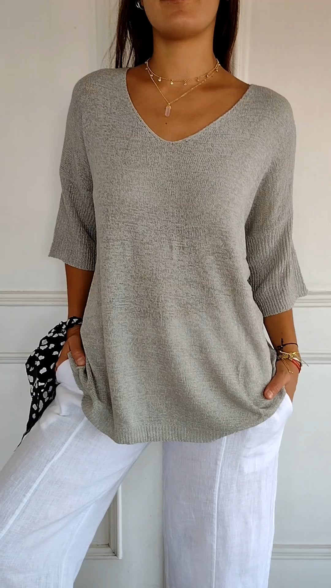 Van Der Waal Mode™ | Casual V-hals top
