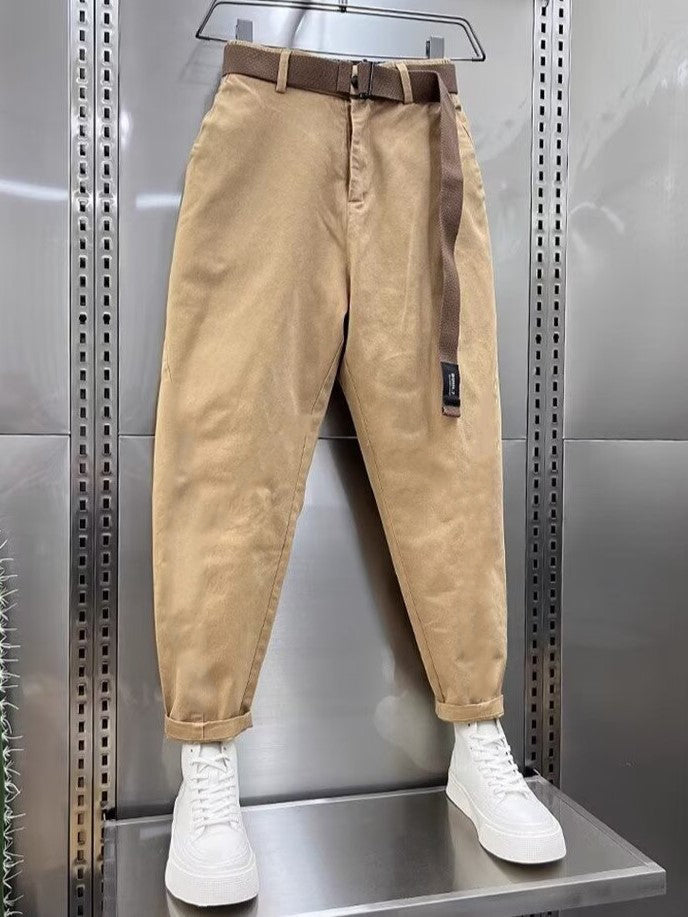 Van Der Waal Mode™ | Casual broek met riem