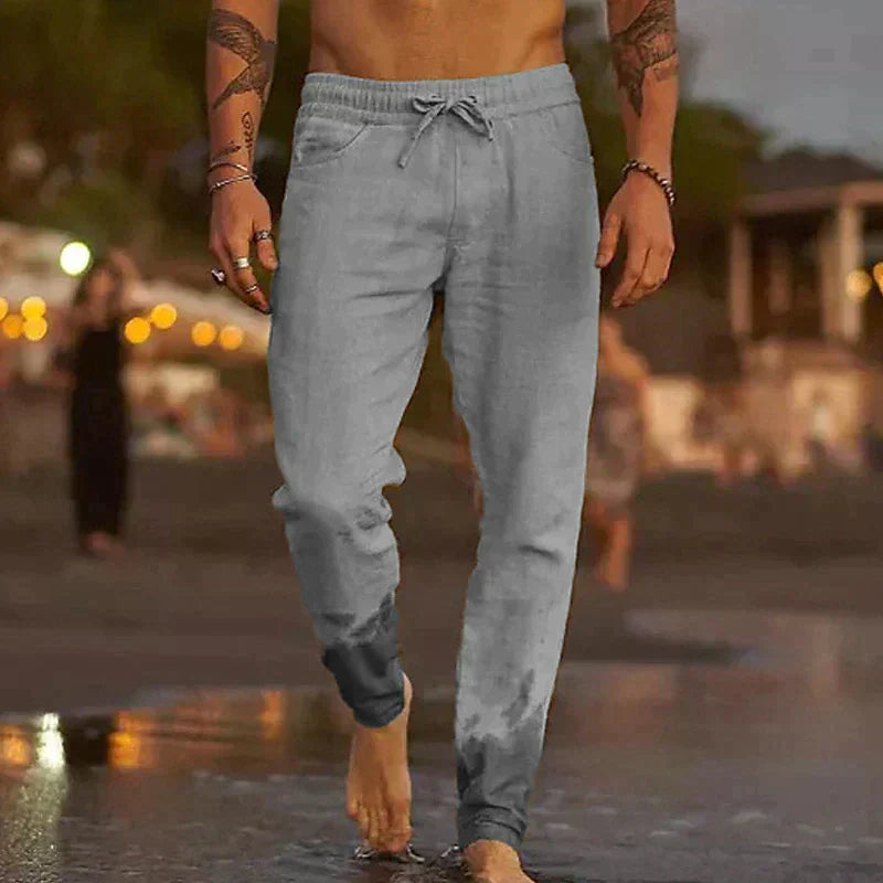 Van Der Waal™ | Linnen strandbroek