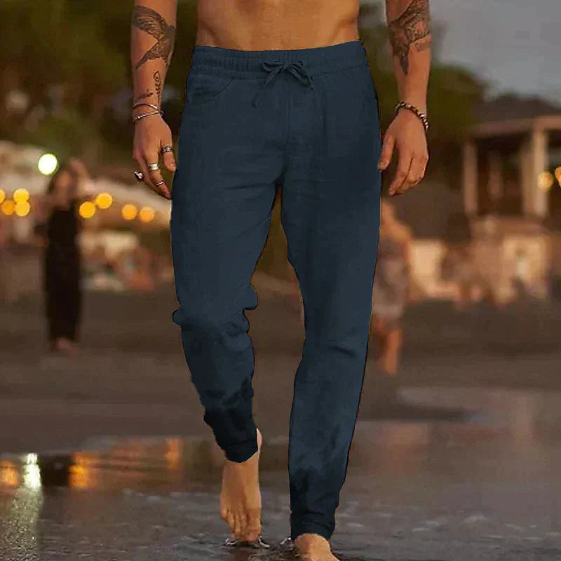 Van Der Waal™ | Linnen strandbroek