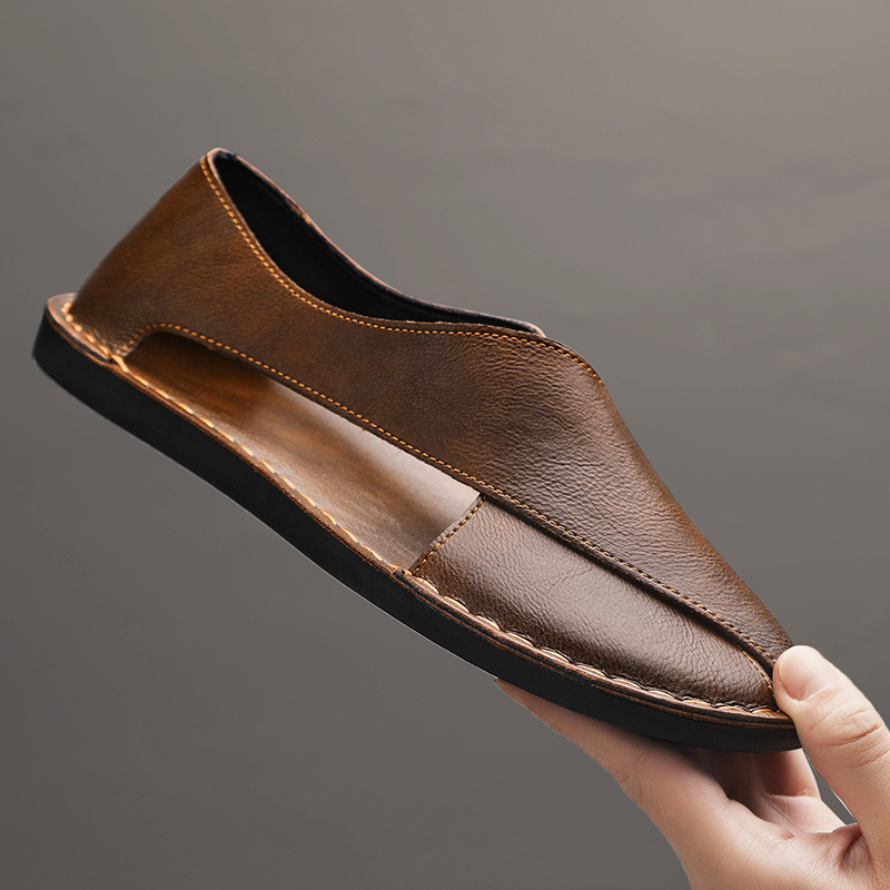 Van Der Waal™ | Leren sandalen