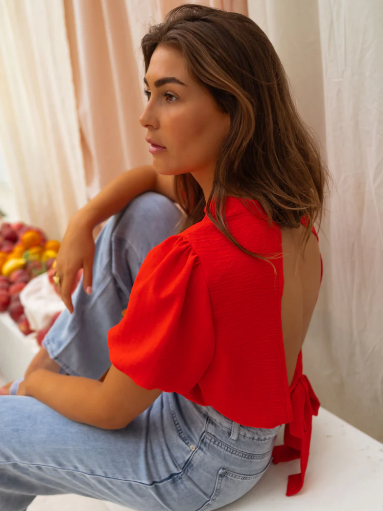 Lorena | De Cropped Blouse