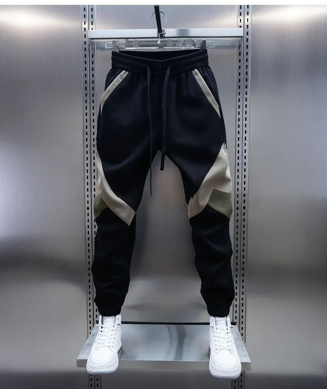 Van Der Waal Mode™ | Casual broek met panelen