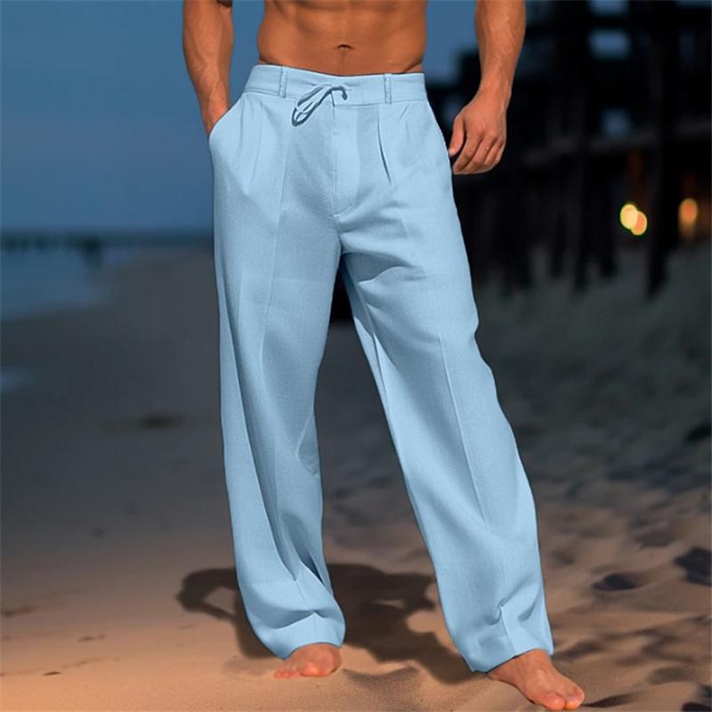 Andreas™ | Effen linnen broek