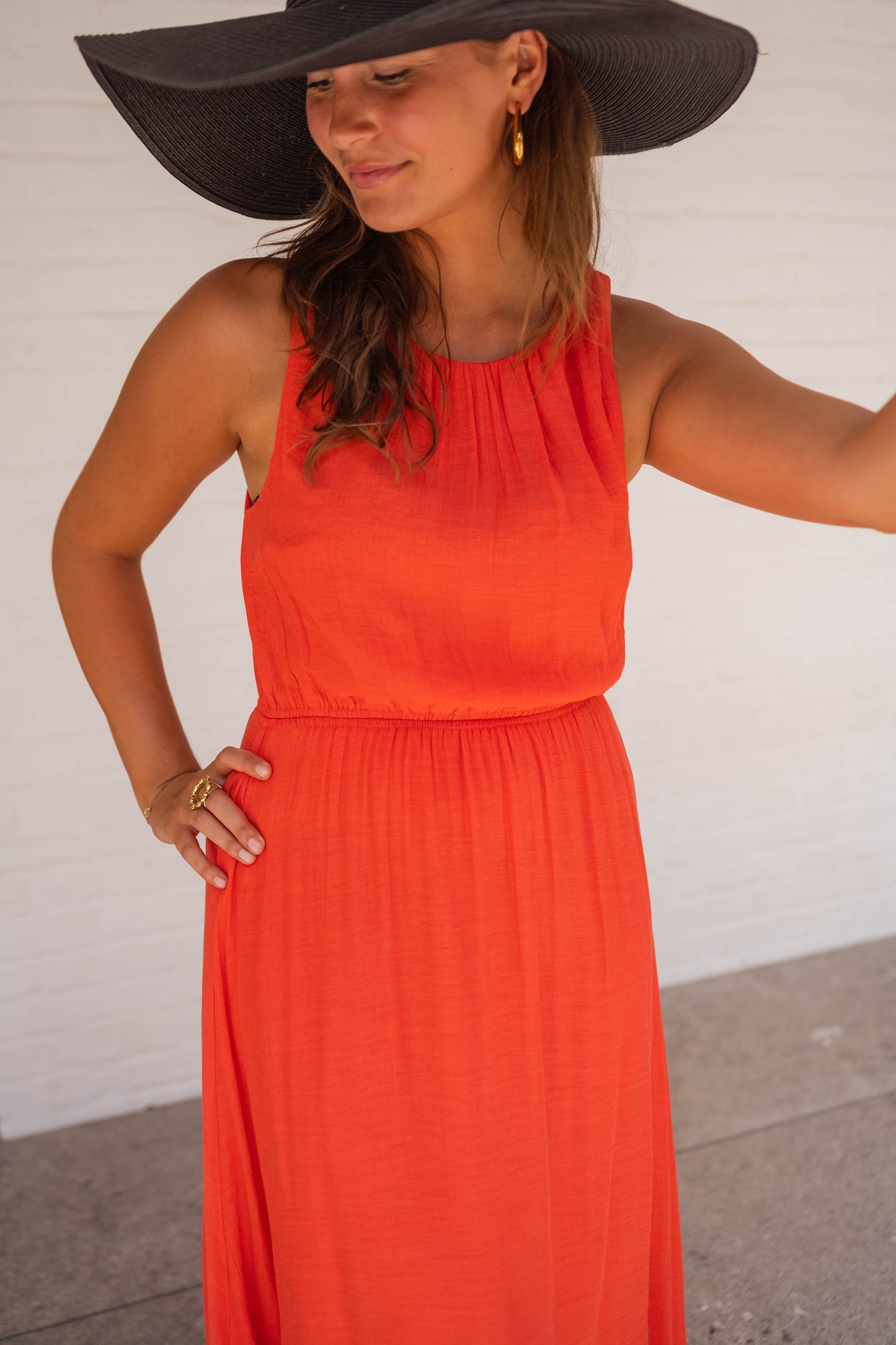 Lisa | De Zomerjurk in Krachtig Oranje