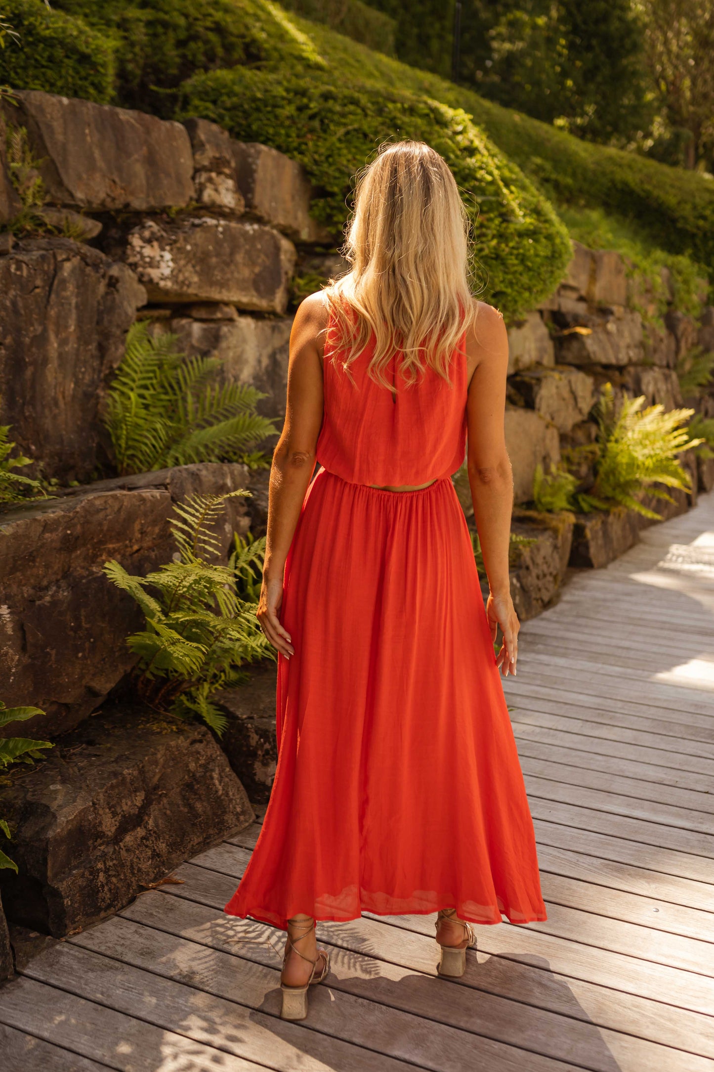 Lisa | De Zomerjurk in Krachtig Oranje