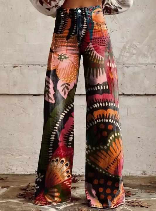 VAN DER WAAL MODE™ | Pantalon Vintage Boho