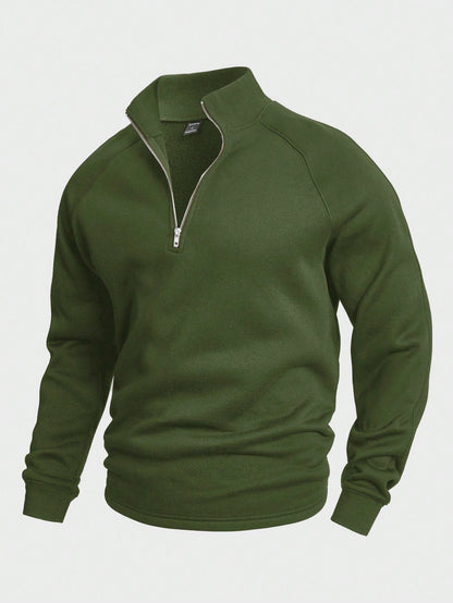 Antonio™ | casual trui met halve rits