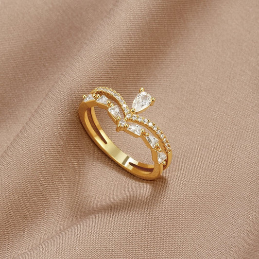 Aura – Elegante kristallen ring