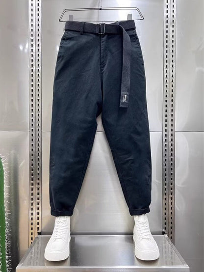 Van Der Waal Mode™ | Casual broek met riem
