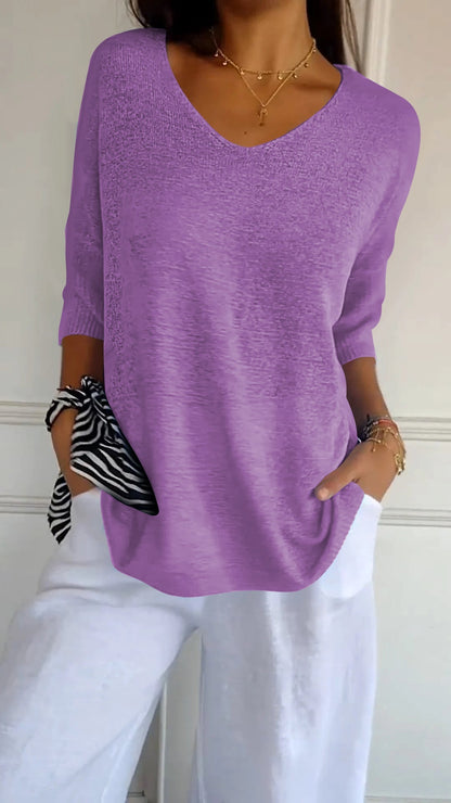 Van Der Waal Mode™ | Casual V-hals top