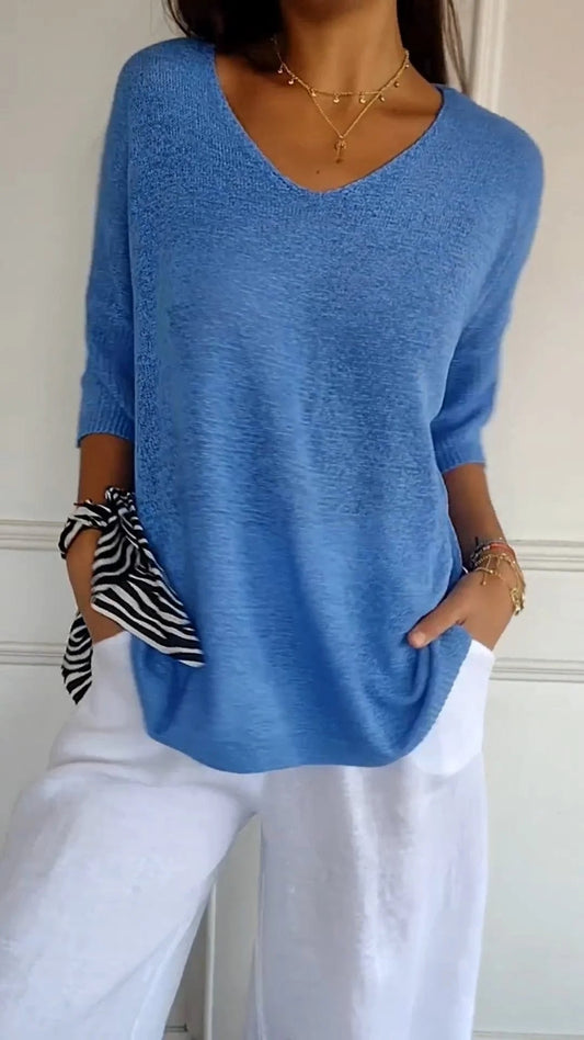 Van Der Waal Mode™ | Casual V-hals top