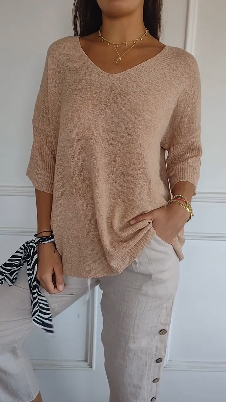 Van Der Waal Mode™ | Casual V-hals top
