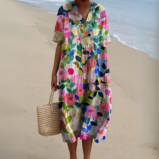 Nicole™ | Bloemen zomerjurk