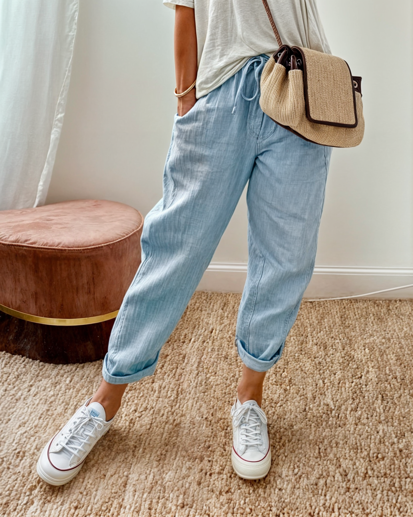 Rosa™ | Elegante linnenmix broek