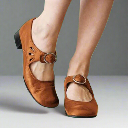 Denisa™ | Orthopedische leren sandalen met comfortabele wigzool
