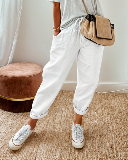Rosa™ | Elegante linnenmix broek
