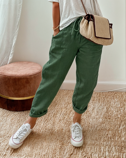 Rosa™ | Elegante linnenmix broek