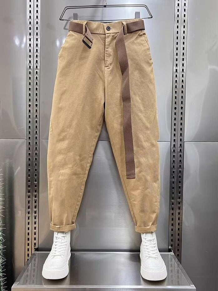 Van Der Waal Mode™ | Casual broek met riem