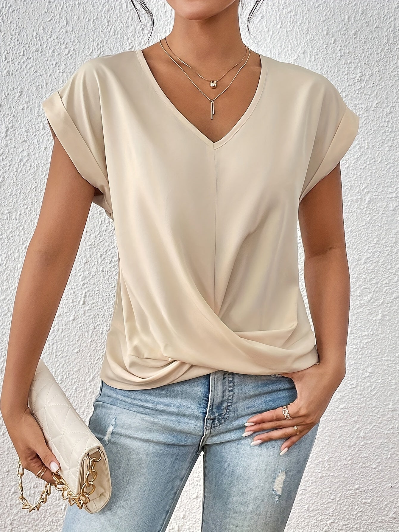 Eloise™ | Casual T-shirt met harthals [1 + 1 GRATIS]