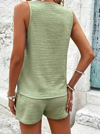 Faye™ | Elegante zomerset van top en short