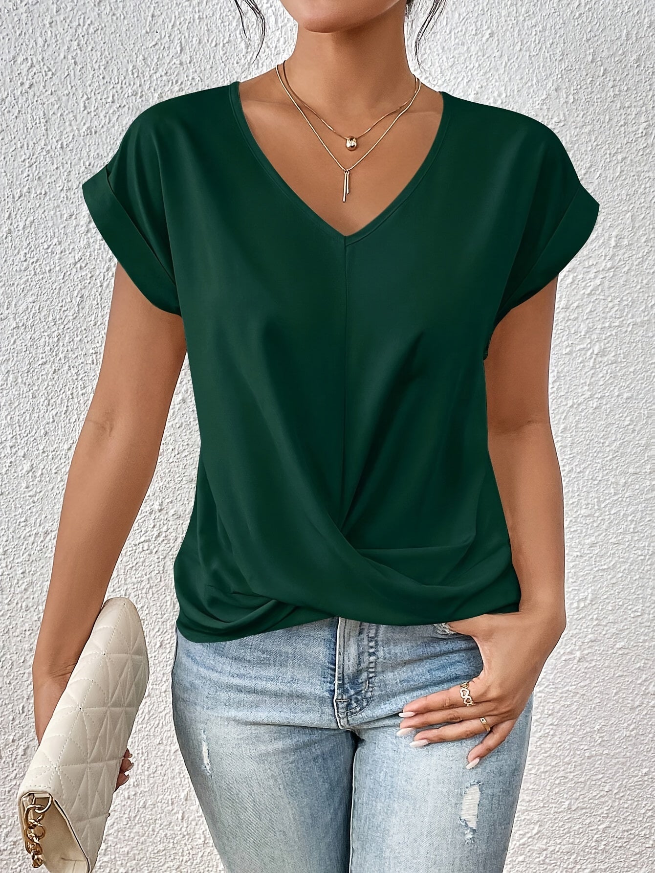 Eloise™ | Casual T-shirt met harthals [1 + 1 GRATIS]