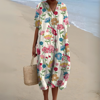 Nicole™ | Bloemen zomerjurk