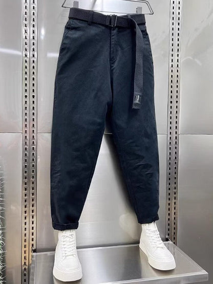 Van Der Waal Mode™ | Casual broek met riem