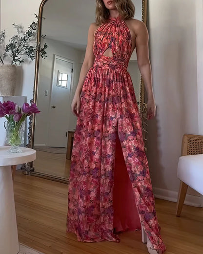 Yara | Lange Open-Rug Jurk