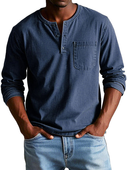 Thomas™ | Vintage overhemd met lange mouwen