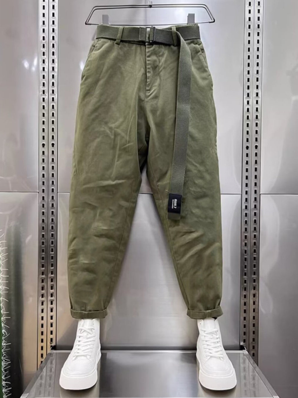 Van Der Waal Mode™ | Casual broek met riem