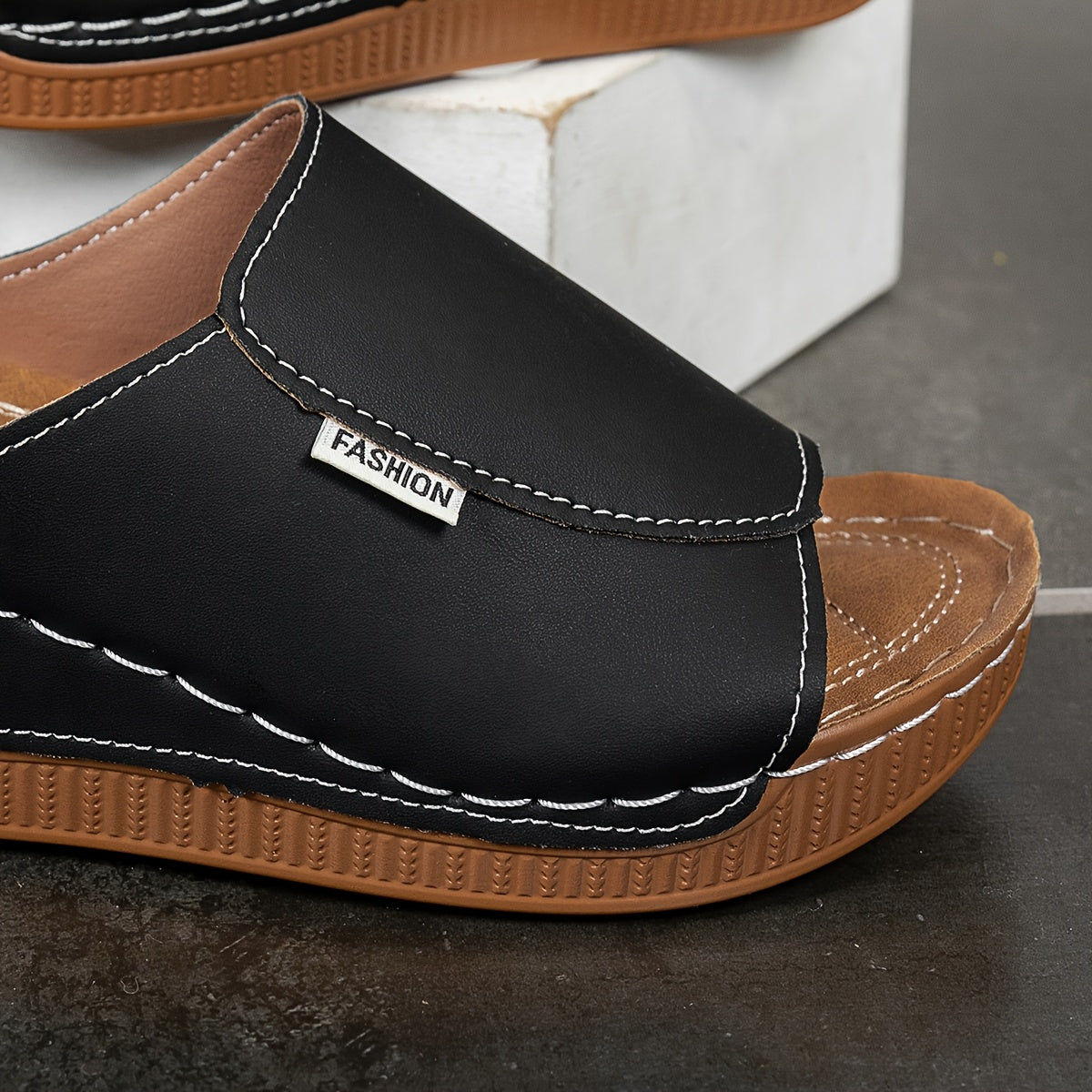 Orthocomfort™ | sandaal met 6cm comfortzool