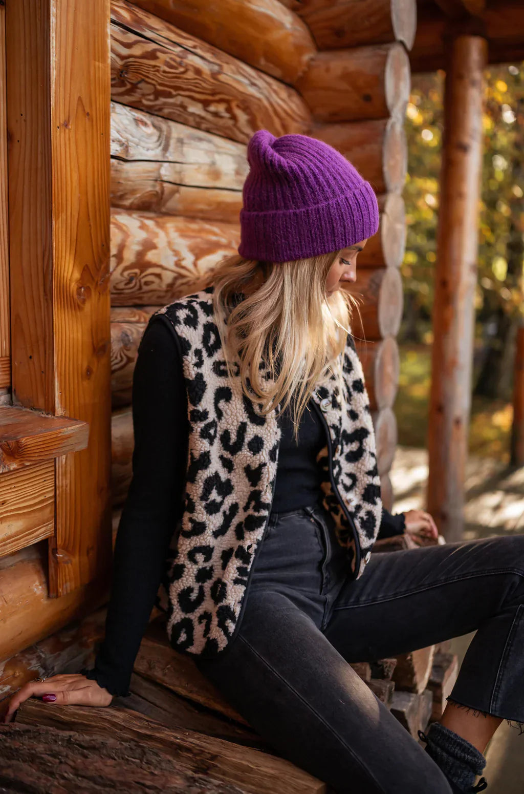 Astrid | Het Luipaard Gebreid Vest