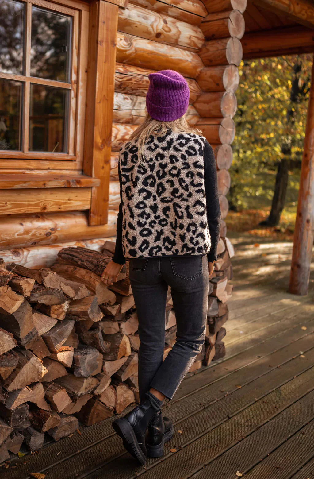 Astrid | Het Luipaard Gebreid Vest