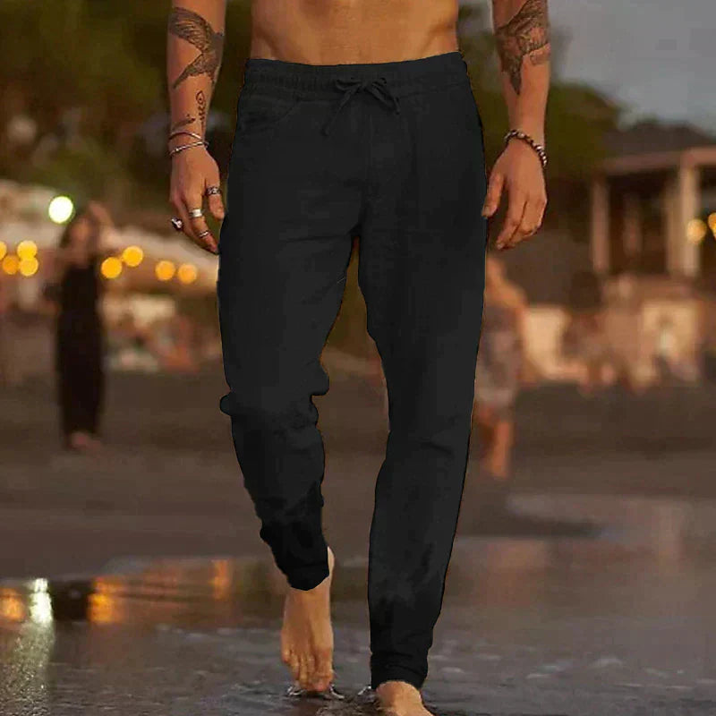 Van Der Waal™ | Linnen strandbroek
