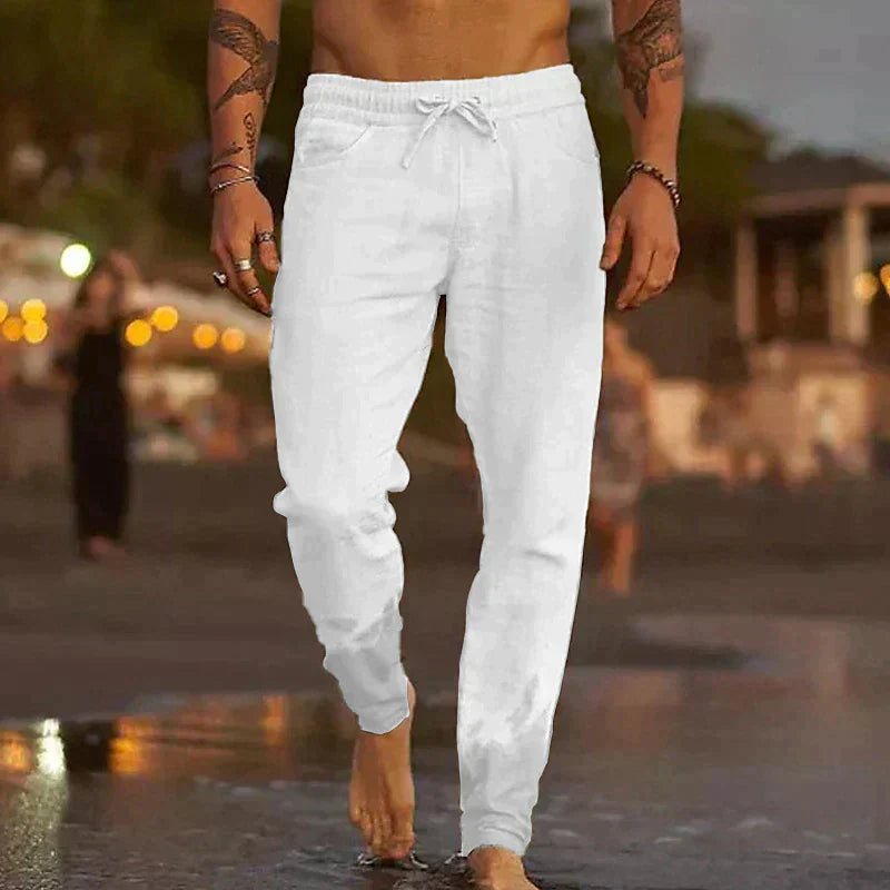 Van Der Waal™ | Linnen strandbroek
