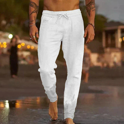 Van Der Waal™ | Linnen strandbroek