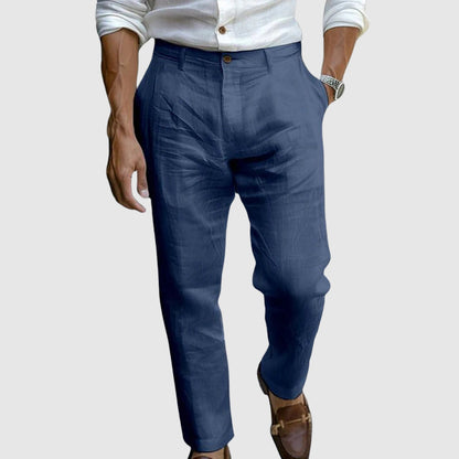 Van Der Waal™ | Luxe linnen broek