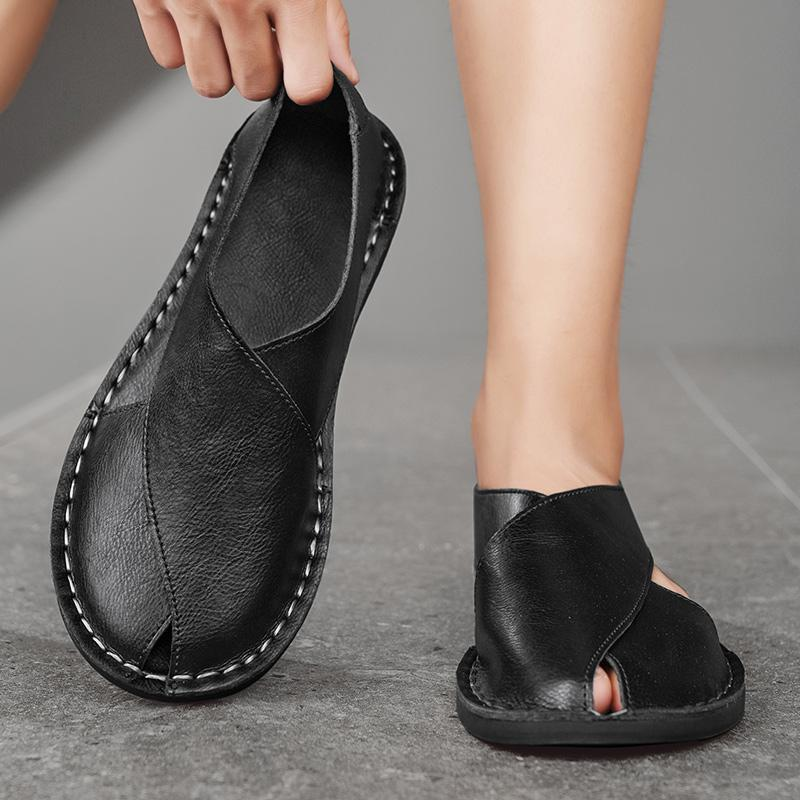 Van Der Waal™ | Leren sandalen