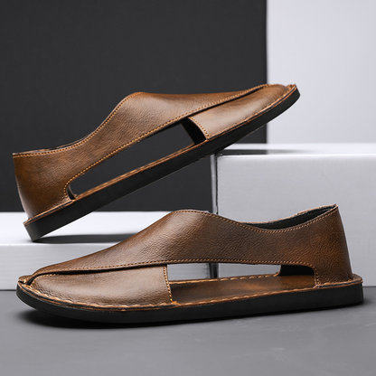 Van Der Waal™ | Leren sandalen