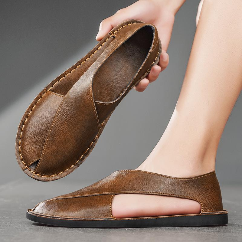 Van Der Waal™ | Leren sandalen