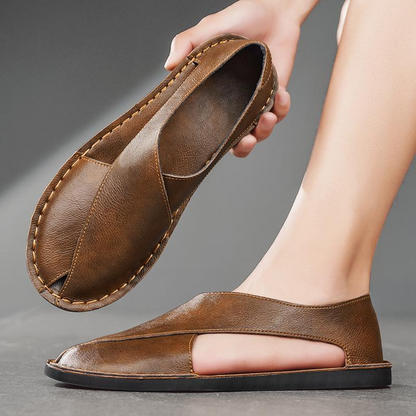 Van Der Waal™ | Leren sandalen