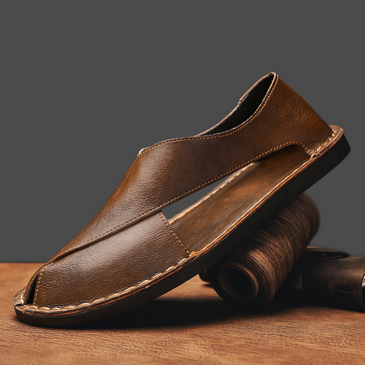 Van Der Waal™ | Leren sandalen
