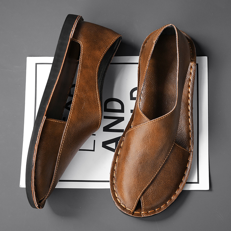 Van Der Waal™ | Leren sandalen