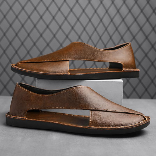 Van Der Waal™ | Leren sandalen
