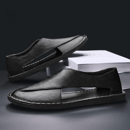Van Der Waal™ | Leren sandalen