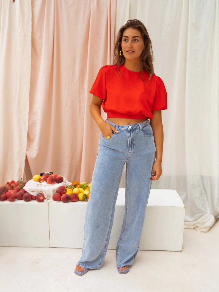 Lorena | De Cropped Blouse