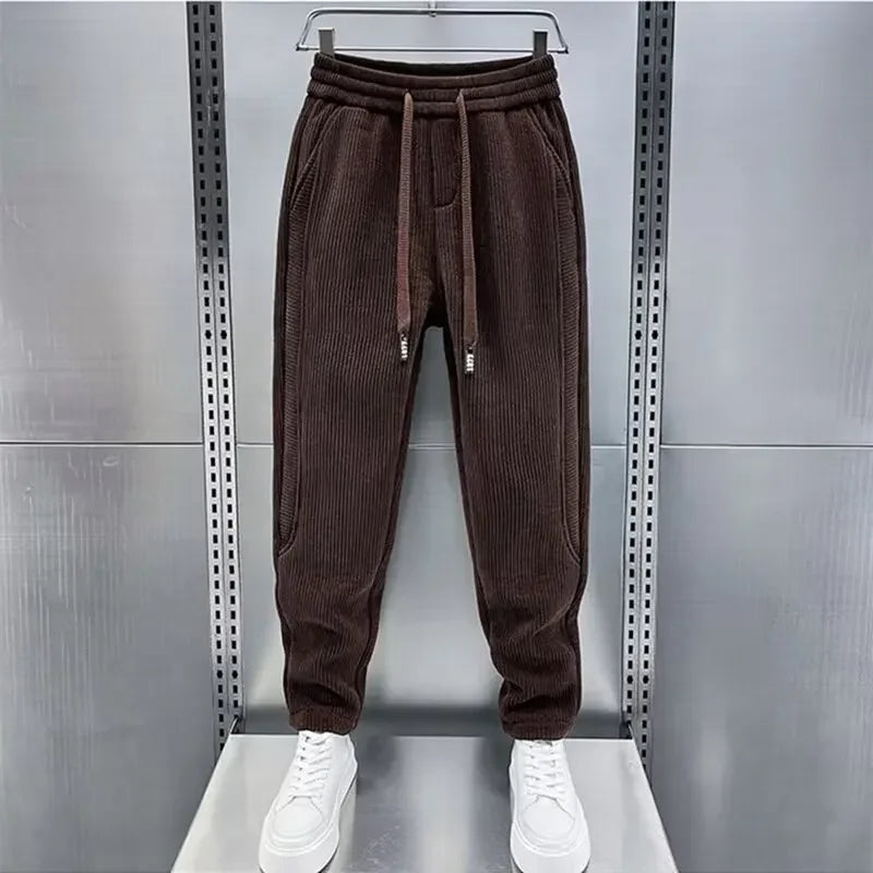 Van Der Waal Mode™ | Trendy geribbelde broek