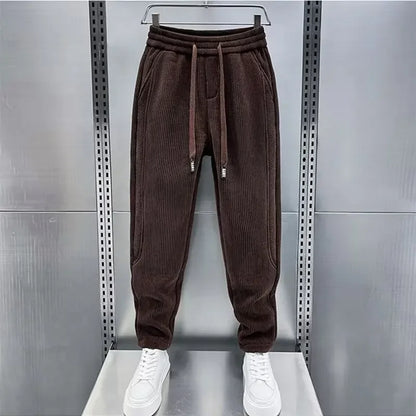Van Der Waal Mode™ | Trendy geribbelde broek