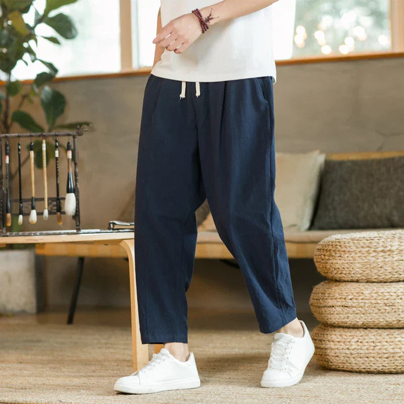 Van Der Waal Mode™ | Heren casual katoenen broek